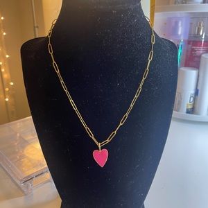 Pink Heart Necklace